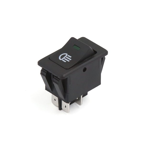 Dc 12v Car Auto Dash Dashboard 4 Pin Green Fog Light Rocker Toggle Switch