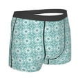thumbnail image 2 of KLL Blue Print Men's Cotton Boxer Briefs Underwear-Medium, 2 of 8