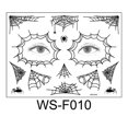thumbnail image 1 of Halloween Spider Face Tattoos Stickers Spider Webs Temporary Tattoos Waterproof, 1 of 4