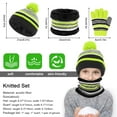 thumbnail image 4 of TAGVO 3 in 1 Warm Beanie Hat Scarf Gloves Set for Kids, Winter Thicken Fleece Thermal Knit Hat Scarf Gloves Set,for Kids children Boys Girls, Aged 3-6, Winter Accessories Sets, 4 of 7