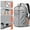 Grey, variant on Vadktai School Backpack For Women Men, Waterproof College Backpack, High School Bookbag, Lightweight Casual Daypack Travel Backpack with USB Charging Port, Carry On Bag for Office/Teacher/Work