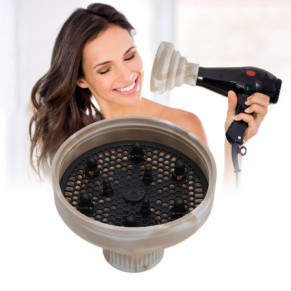 Universal Hair Diffuser Attachment for Hair Dryers Fits 4 - 5cm Nozzles, Large Diffuser for Curly, Wavy, Thick or Long Hair, Quick Drying Blow Dryer Attachment for Women