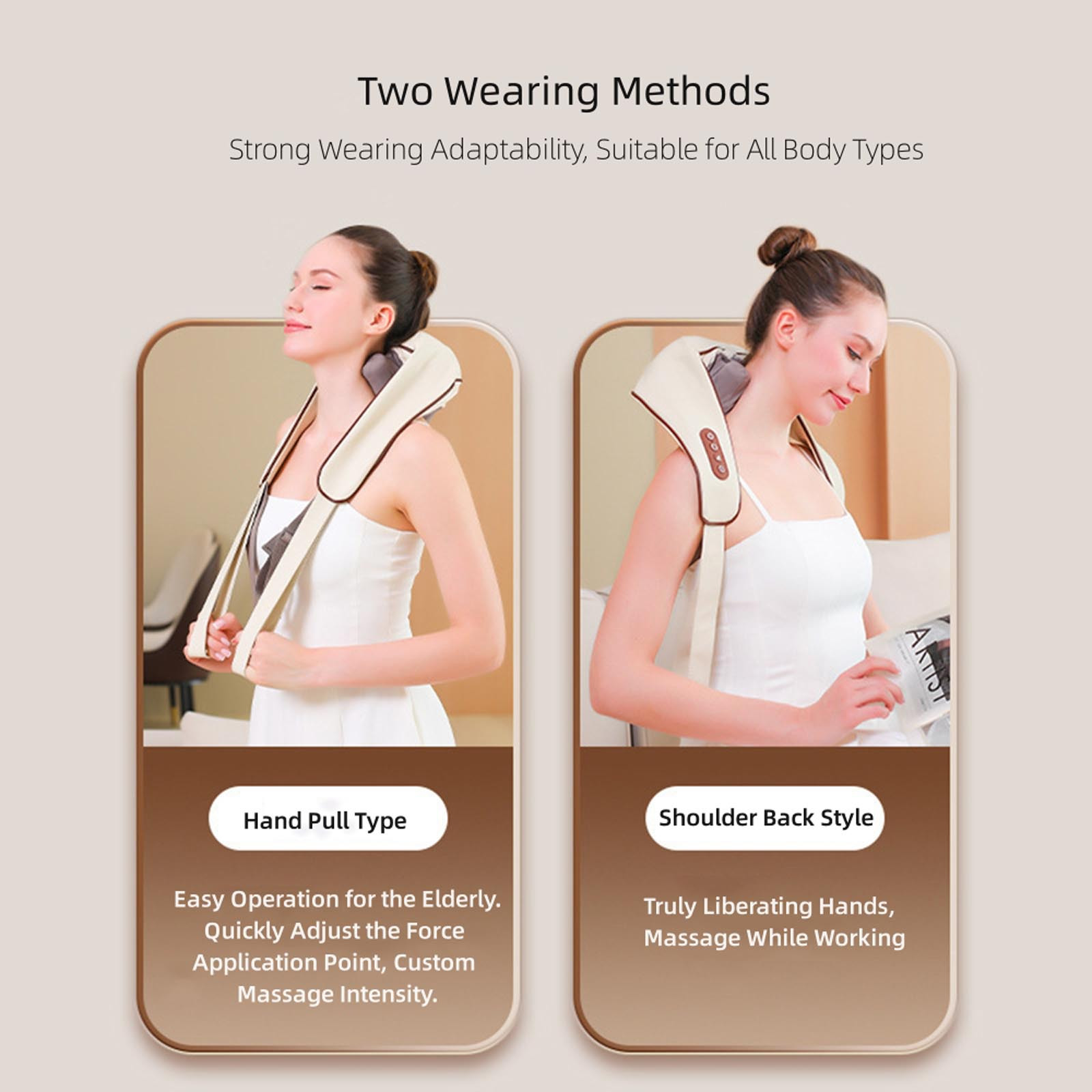 Massage Tools Neck Massager With Heat Shiatsu Shoulder Acupressure Deep Kneading Experience Like Human for Relaxation