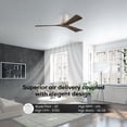 thumbnail image 4 of Matthews Fan Company IR3H-BW-WA-60 Irene 60" Barn Wood Hugger Ceiling Fan with 3 Walnut Blades, Remote and Wall Control, Indoor/Outdoor Damp Rated, 4 of 6