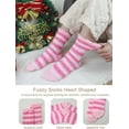 thumbnail image 4 of Fuzzy Socks for Women, Warm Cozy Fluffy Thick Plush Sleeping Slipper Socks Stocking Stuffer Gifts, 4 of 6