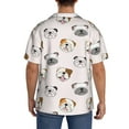thumbnail image 3 of Gukieu Bulldog Face Print Men's Short-sleeved Shirts, Button-down Pocket Shirts, T-shirts, Beach Vacation Travel Summer Clothing-X-Large, 3 of 5