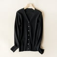 thumbnail image 6 of Baberdicy Women's V-Neck Cardigan Sweater Clearance! Long Cardigans for Women Black Xxl, 6 of 7
