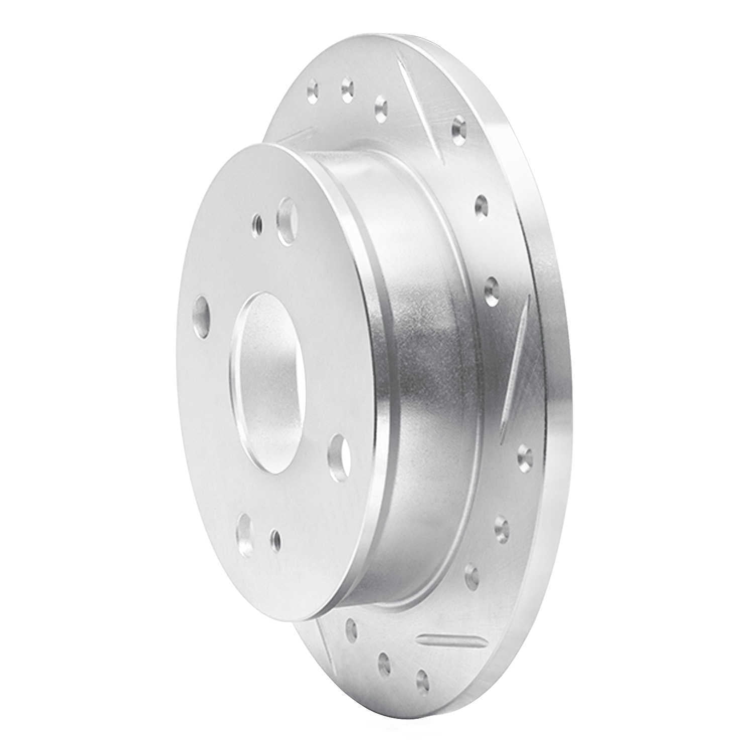 Dynamic Friction Company 631-76023R DFC Brake Rotor - Drilled And Slotted - Silver