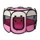thumbnail image 4 of Corral portátil plegable para mascotas, de malla transpirable, jaula superior ligera con cremallera Rosa Medio Zulema Parque infantil plegable, 4 of 8