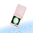 thumbnail image 5 of Bling Glitter Case for Samsung Galaxy Z Flip 6,for Girls Women Cute Shiny Sparkle Sequin, Four-Corner Shockproof Rugged Cover Protective Phone Case for Samsung Z Flip 6,Peach, 5 of 5
