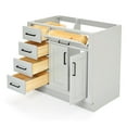 thumbnail image 5 of Ariel Hepburn 36 In. Right Offset Single Sink Base Cabinet In Grey, 5 of 10