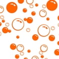 thumbnail image 3 of Matsuzay Burbujas Círculo Removible Papel tapiz Baño Ventana Etiqueta de la pared Hogar DIY PVC Calcomanías Pegatinas de pared Decoración del hogar naranja, 3 of 6