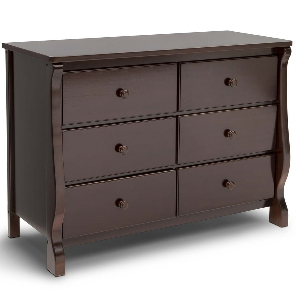 Delta Children 6 Drawer Dresser, Brown