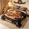 thumbnail image 3 of Erosebridal Berry Pie Twin Quilt Set 2 Pieces,Cozy Christmas Twin Coverlet Set,Orange Brown,1 Bedspread and 1 Pillowcase, 3 of 7