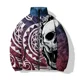 thumbnail image 5 of Abrigos de invierno para hombre, parkas de moda con estampado de calaveras, parkas para hombre, abrigos para hombre cómodos y cálidos, para deportes de invierno, de moda y versátiles, 5 of 5