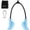 Blue, variant on HXD-ERGO Tricep Rope with Ergonomic Handles, 36 Inch Tricep Pull Down Rope for Cable Machine, Pulley System, Triceps Rope Cable Attachment for Gym, Home