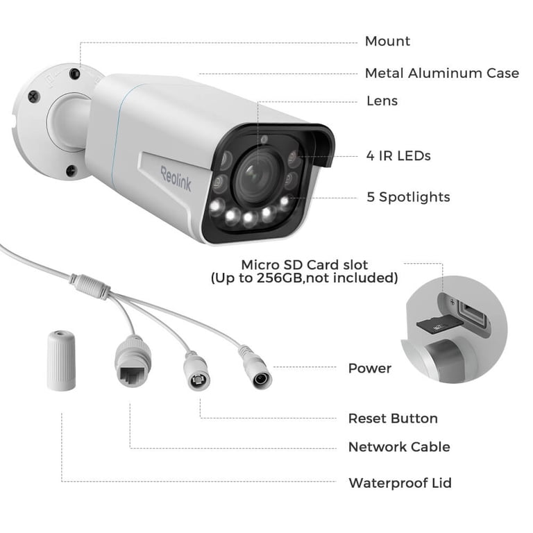 Reolink RLC-811A 4K PoE Security Camera with 5X Optical Zoom