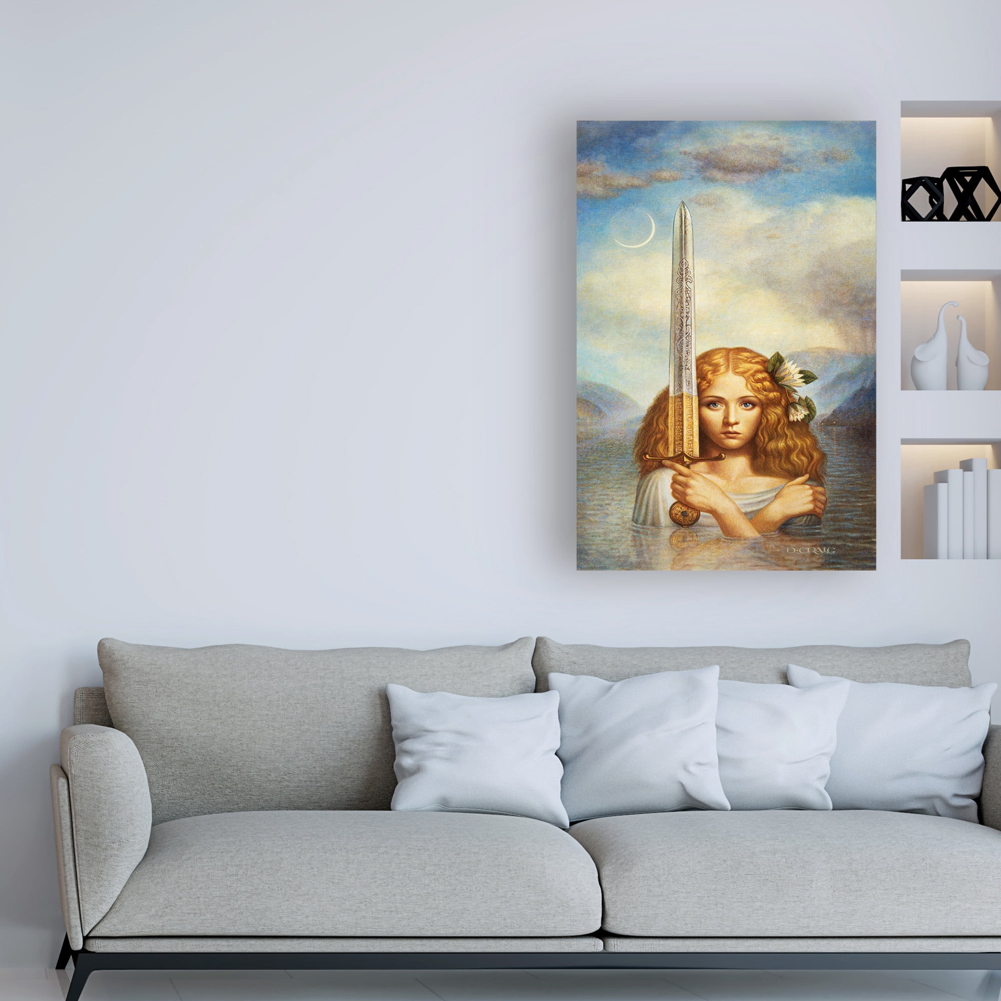 Trademark Fine Art 'Lady Of The Lake Emerging' Canvas Art by Dan Craig