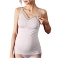 thumbnail image 6 of Hilenly Womens Nursing Tank Tops Built in Bra for Breastfeeding Maternity V Neck Lace Camisole Brasieres, 6 of 6