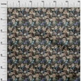 thumbnail image 3 of oneOone Cotton Poplin Light Brown Fabric Asian Floral Craft Projects Decor Fabric Printed By The Yard 56 Inch Wide, 3 of 4