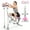 Pink 01, variant on 2-in-1 Squat & Rowing Machine - Hydraulic Resistance, Foldable, Adjustable Backrest & Padded, Space-Saving Home Gym Equipment for Men & Women