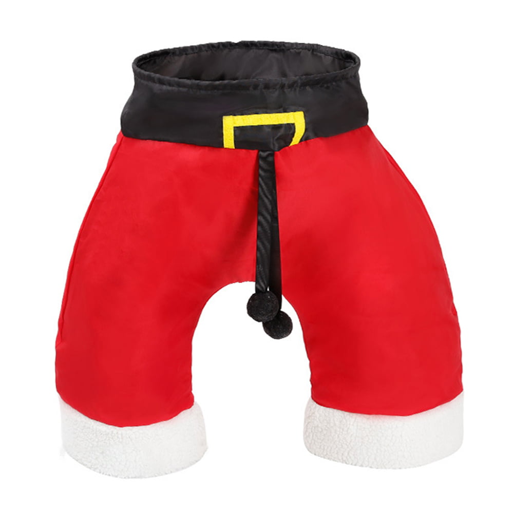 Santa Claus Pants Cat Toys Collapsible Tunnel Dog Tube for Fat Cat Dogs 