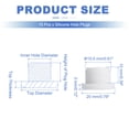 thumbnail image 2 of Uxcell 15 Pcs Tapón de Silicona en Forma de T, Diámetro 15.5 mm/0.61 Pulgadas, Tapón de Silicona Impermeable Reutilizable, Tapón Redondo de Sellado para Equipos de Tuberías, Blanco, 2 of 7