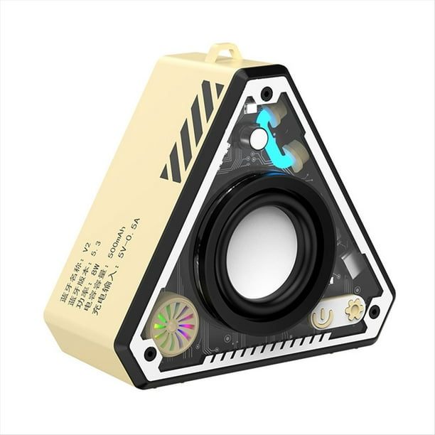 Subwoofer Portátil de Alta Fidelidad, Minialtavoz Inalámbrico con Sonido Envolvente para Exteriores, Potente Altavoz de Audio.