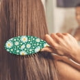 thumbnail image 2 of Country Daisy Farm Theme Hair Brush, Vintage Floral Detangling Hairbrush with Artistic Daisy Print and Watercolor Artwork, Perfect Gift for Birthday and Holidays, 2 of 4