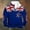 Blue, variant on British Style High Neck Half Zip Pullover Sweater for Everyday Casual Comfort in Fall Winter Warm Lined Long Sleeve Mens Knitwear