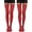 Wine Red, variant on 2 Pairs Women's Lace Top Thigh High Sheer Stockings Nylon Anti-skid Silicone Stay Up Lingerie Pantyhose (Skin)