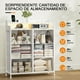 thumbnail image 5 of Comoda Cajonera para Recamara - 6 Cajones De Tela con Parte Superior de Madera y Marco De Acero Plegable - Mueble Organizador con cajonera para Ropa - Luces LED - Estación de Carga, 5 of 6
