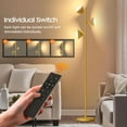 thumbnail image 5 of RGB Floor Lamp for Living Room 36W LED Standing Lamp with 3 Lights Dimmable Smart Lamp with Remote & Touch Control Colors Changing& DIY Mode Modern Tree Tall Lamp, 5 of 8