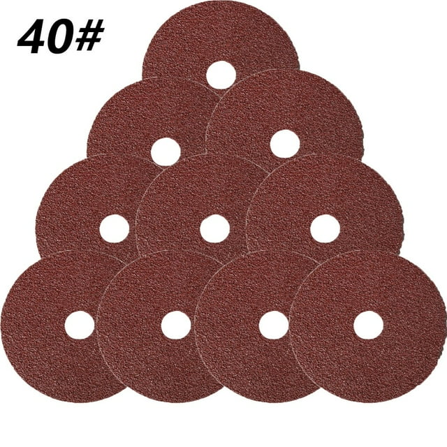 10 Pcs Disques de Ponçage en Fibre de Résine de 4 Pouces pour Outil Abrasif de Broyeur d'Angle
