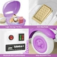 thumbnail image 6 of TCARAIWEN 12V Kids Electric Motorcycle Battery 3-Wheeler Tricycle w/Bluetooth Music LED Storage Box Purple, 6 of 6