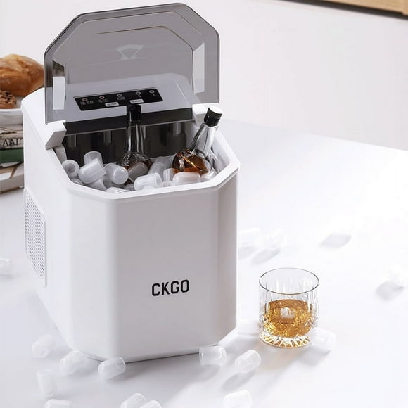 Pebble Ice Maker Machine, High Ice Yield In 24 Hours, User-friendly Design With Quiet Operation And Indicator Lights