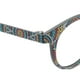 thumbnail image 4 of Qarigey Gafas de moda vintage de inspiración vintage para un aspecto atemporal, regalo, montura de gafas negras arcoíris Lentes IS031C1, 4 of 6