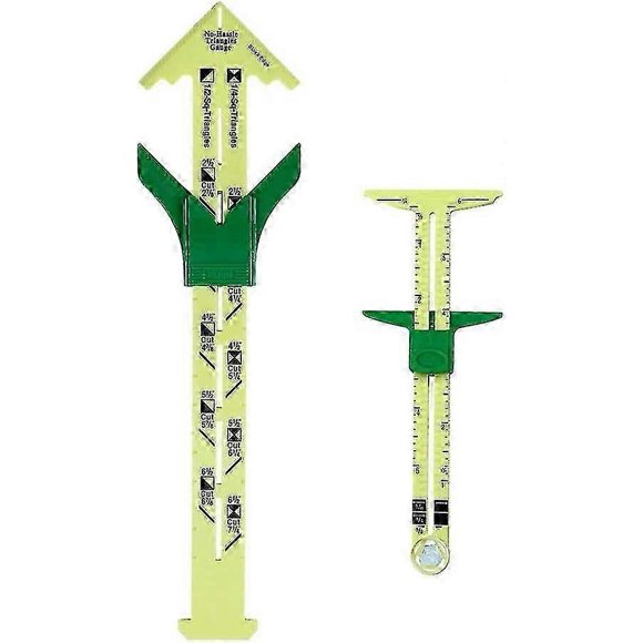 T-slide Gauge Sewing Measuring Tool Seam Allowance 5-in-1 Patchwork Ruler Lh-1