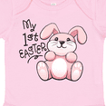 thumbnail image 4 of Inktastic My 1st Easter Cuddly Pink Bunny Boys or Girls Baby Bodysuit, 4 of 5
