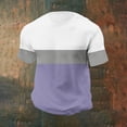 thumbnail image 4 of Generic Mens Waffle Muscle T Shirt Ribbed Crewneck Slim Fit Shirt Casual Stretch Color Block Short Sleeve Tee Shirts, 4 of 6