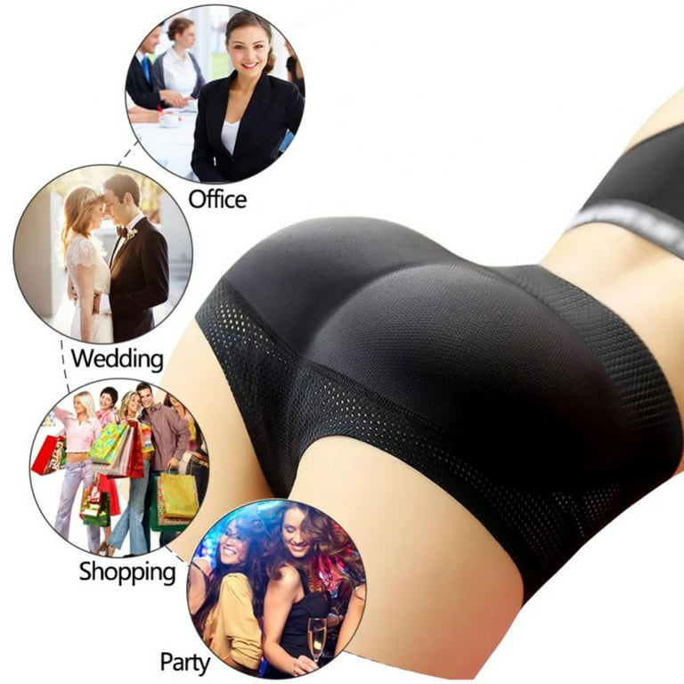 Women Seamless Butt Lifter Hip Enhancer Pads Underwear Shapewear, Padded  Control Panties Shaper Booty Fake Pad Briefs