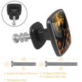 thumbnail image 3 of 4 Pcs Cabinet Handle Drawer Pulls Halloween Black Cat Knobs with Screws Square Furniture Office Cabinet Knob Decoration, 3 of 7