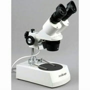 AmScope PP-95 Reversible Black and White Stage Plate for Stereo Microscopes, 3-3/4" Diameter