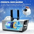 thumbnail image 3 of Snow Machine 1500W Snow Making Machine Snowflake Maker for Christmas Wedding Kids Party Stage Effect with Wired Remote Control, 3 of 7