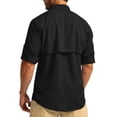 thumbnail image 3 of Havenx Long Sleeves Fishing Shirts for Men Button Down Lapel Collar Shirt with Zipper Pockets Solid Color Clothes Summer Travel Work Hiking Fishing Clothing,Black XL, 3 of 3
