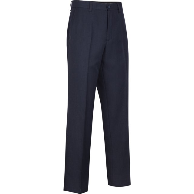 Greg Norman - Pantalones deportivos de capa base con parte delantera plana para hombre, azul, 38 W x 30 L
