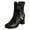 Black, variant on Fall Boots for Women Women's Boots Fashion Lug Sole Heel Ankle Boots Strap shoes (Black,8.5)