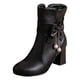 thumbnail image 1 of NECHOLOGY Botas Mujer Adulto Femenino Zapatos Botines mujer Botas con para mujer, botines de estilo universitario, otoño e invierno, 2023 (Black, 8), 1 of 7