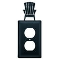 thumbnail image 3 of Village Wrought Iron EO-119 Adirondack Outlet Cover-Black, 3 of 3