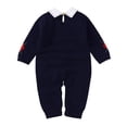 thumbnail image 2 of 0-18M Baby Girls Boys Long Sleeve Knitted Romper Sweater Newborn Casual Warm Jumpsuit Bodysuit, 2 of 8